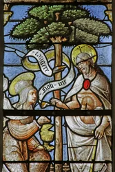 Fenster mit der Darstellung von Noli me tangere